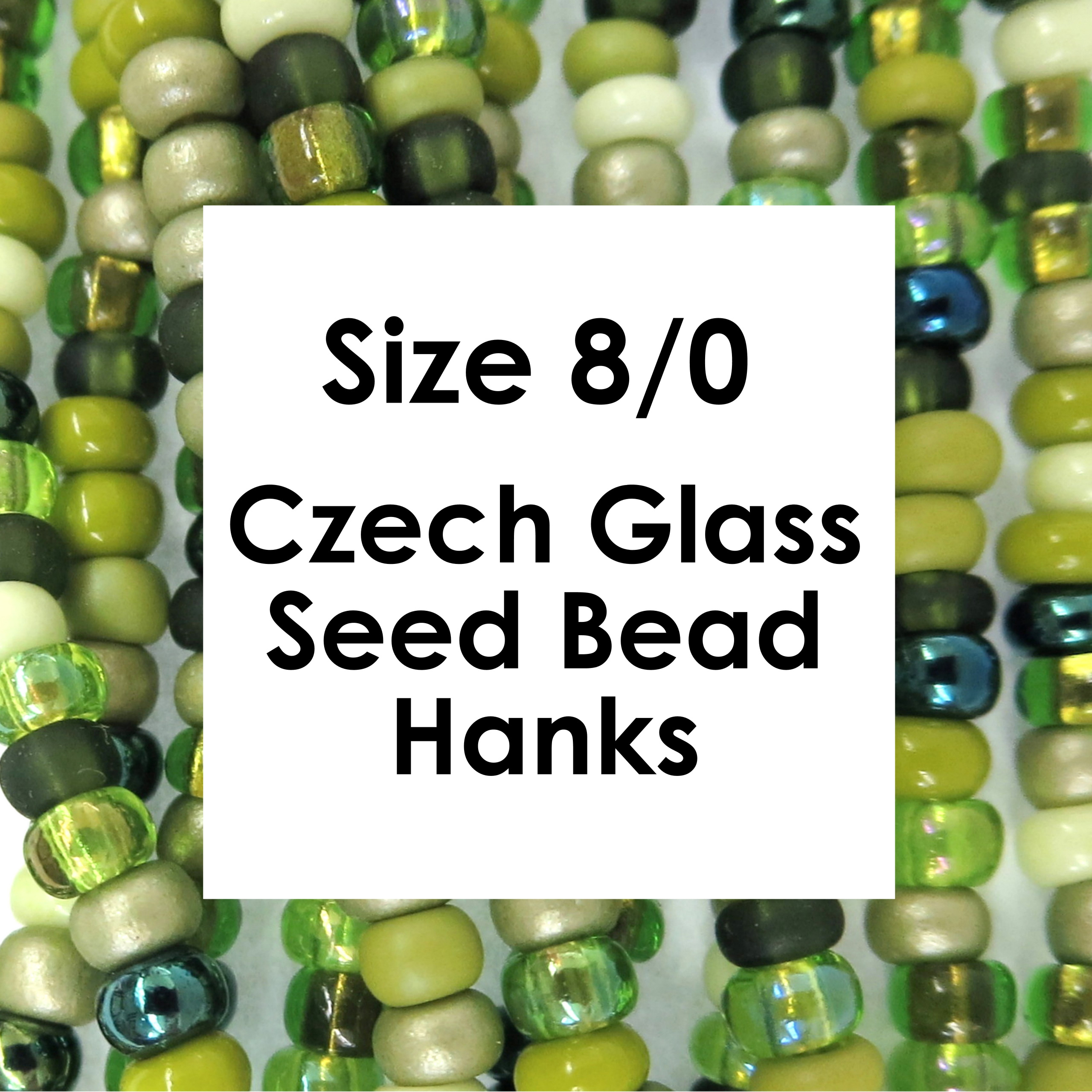 10/0 Opaque Vintage Czech Glass Seed Beads-Jewelry Beads 20" Hank 12 Strands 
