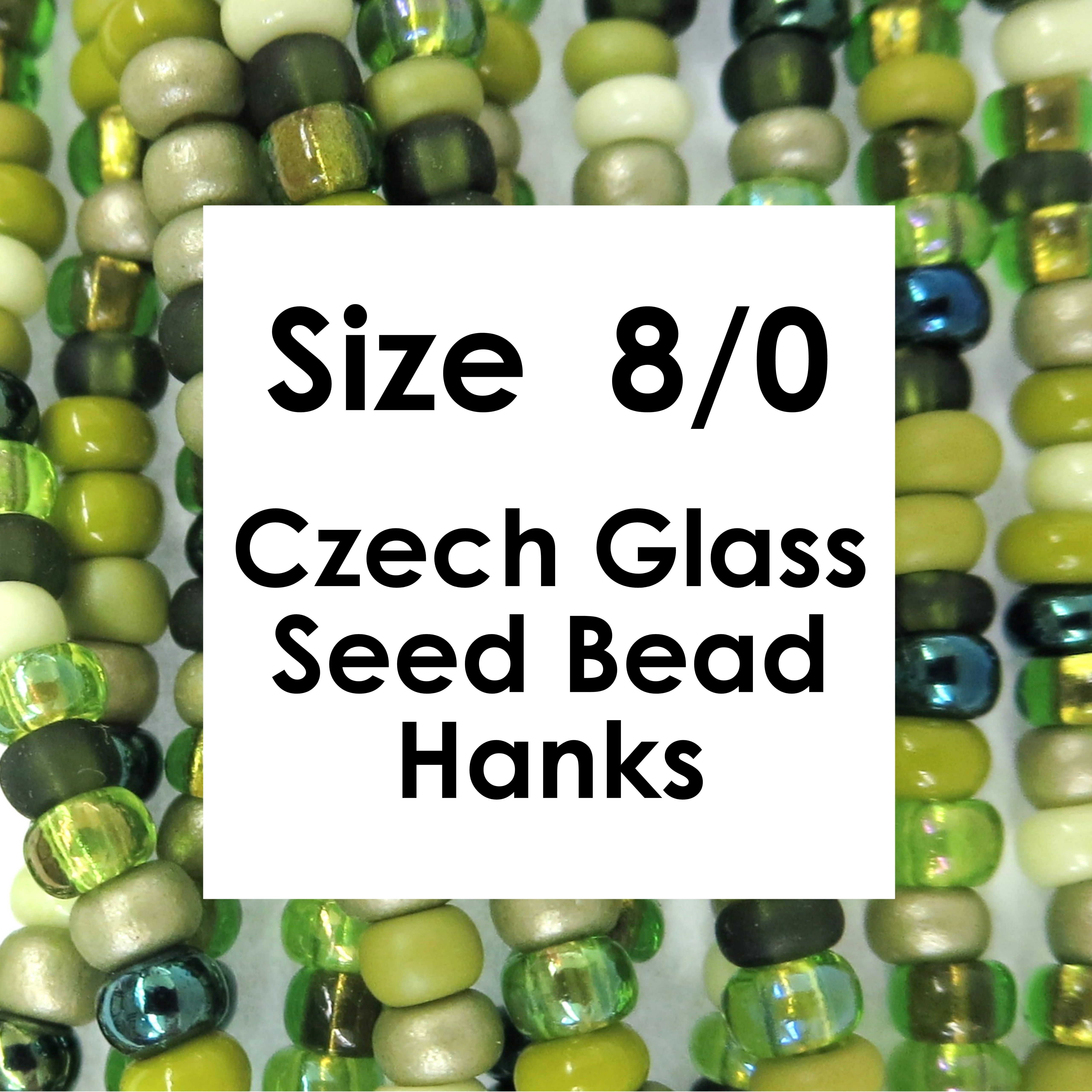 Size 8 Czech Glass Seed Bead Hanks