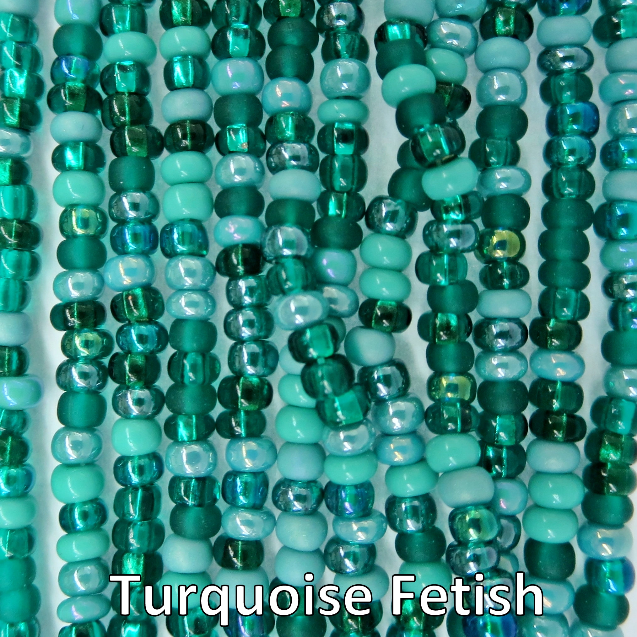 6 strand hank Glass Czech Seed Beads 8/0 Transparent Montana Blue 31459 